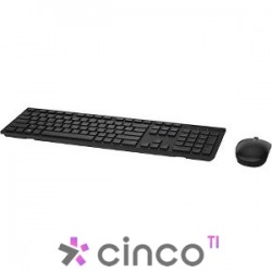 KIT TECLADO E MOUSE DELL WIRELESS KM636 - PRETO