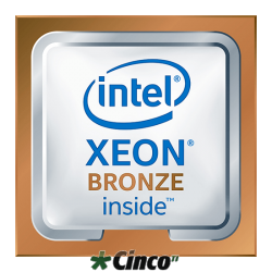 Processador Intel Xeon Bronze 3106 1.7G, 8C/8T, 9.6GT/s, 11M Cache, No Turbo, No HT (85W) DDR4-2133