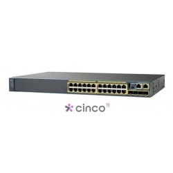 Cisco Switch 2960X 24 portas Giga e 4x SFP 1G, Lan Base, WS-C2960X-24TS-LB