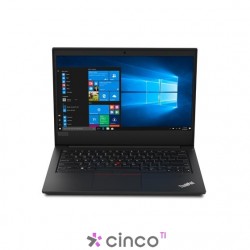 Notebook Lenovo Thinkpad E490 Intel Core I7 8565u 8gb 1tb 14 Full HD IPS AMD Radeon RX 550x 2gb Windows 10 PRO Preto 20N9001SBR