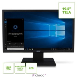 Monitor Acer 19,5 LED V206hql / Hdmi / Vesa UM.IV6AA.B11