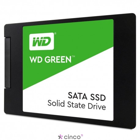 SSD WD Green, 240GB, SATA, Leitura 545MB/s, Gravação 465MB/s - WDS240G2G0A