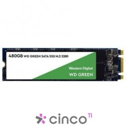 SSD WD Green, 480GB, M.2, Leitura 545MB/s - WDS480G2G0B