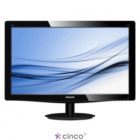 Monitor LED Philips 20" WideScreen, VGA/DVI