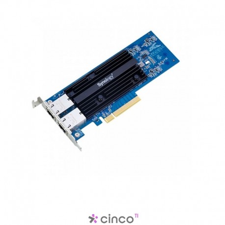 PLACA DE REDE ETHERNET 10GB 2 PORTAS RJ45 Synology E10G18-T2