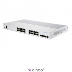 Switch inteligente Cisco Business CBS250-24T-4G 24 portas GE ﻿4 SFP de 1G CBS250-24T-4G-NA 