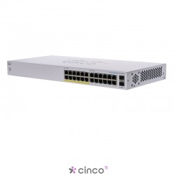 Switch não gerenciado Cisco Business CBS110-24PP-D 24 portas GE PoE parcial 2 SFP de 1G compartilhados CBS110-24PP-NA