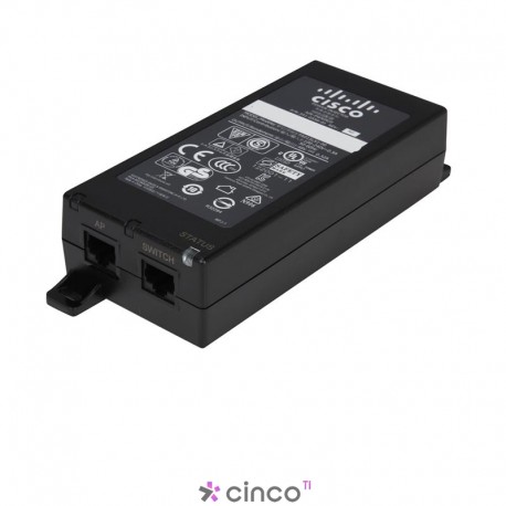 Injetor Cisco Business Power Over Ethernet Proteção vitalícia limitada CB-PWRINJ-NA 