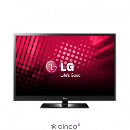 TV LG 50" Plasma c/ Intelligent Sensor, USB Divx HD, Sintonizador Digital integrado e HDTV (c