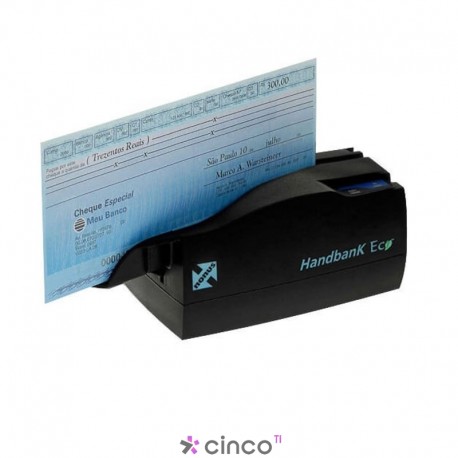 NONUS HANDBANK ECO 10 - LEITOR DE CHEQUE E BOLETO SEMI AUTOMATICO USB PRETO 010530