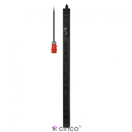 APC PDU Easy com medição vertical 0U trifásica 380V- 16A - Ent IEC 309 16A 3P+N+PE - Sai (36)C13 (6) C19 EPDU1216M