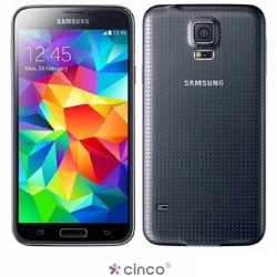 Smartphone Samsung Galaxy S5 16GB 4G Preto 5.1in Câmera 16MP Frontal 2MP