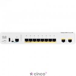 2960C PoE Switch 8 FE PoE, 2 x Dual Purpose Uplink, LAN Base