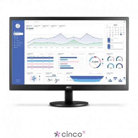 Monitor AOC 23,6" 75Hz HDMI Painel WVA M2470SWH2