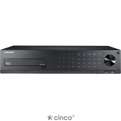 Gravador de Vídeo Samsung 16CH (8 Full HD) Hybrid DVR, 3TB