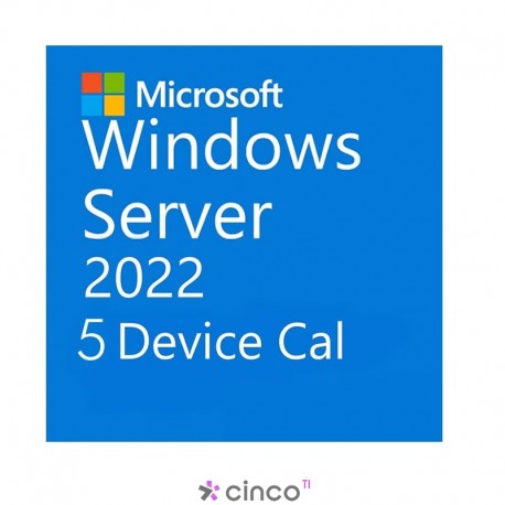 Windows Server CAL 2022 Bra COEM pacote com 5 acessos Device R18-06425