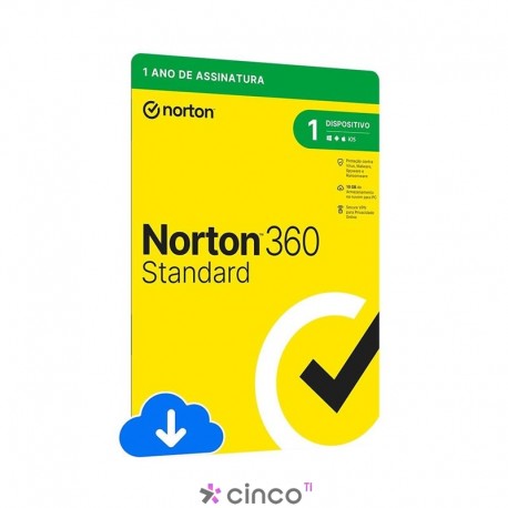 Antivirus Norton 360 Standard 1 Disp Attach 12M ESD 21430735