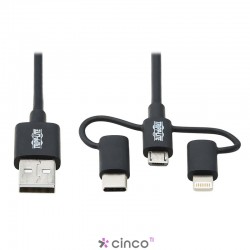 CABO USB-A Lightning PRETO 1.8m M101-006-LMC-BK