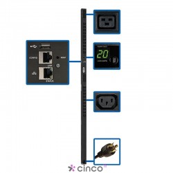 Single-Phase Switched PDU 3.7kW - LX Interface 208/230V Outlets C20/L6-20P 0U TAA PDUMV20HVNETLX Tripp Lite