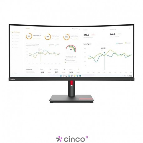 Lenovo ThinkVision Monitor 34 pol T34w-30 WQHD 63D4ZAR1US