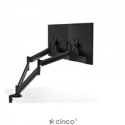 Clipway M2 Suporte Articulado Fixo de Mesa com Molas para 2 Monitor CLIPWAY-M2-ICESILVER