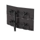 Clipway 4 Suporte de mesa para 4 monitores CLIPWAY-4-ICESILVER