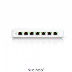 SWITCH UBIQUITI GERENCIAVEL 08 PORTAS GIGABIT COM 7 PORTAS POE+ USW-ULTRA-210W