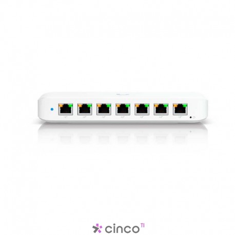 SWITCH UBIQUITI GERENCIAVEL 08 PORTAS GIGABIT COM 7 PORTAS POE+ USW-ULTRA-210W