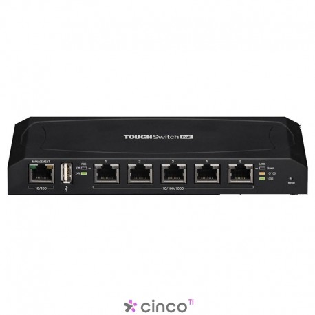 Switch Ubiquiti TOUGHswitch PoE Pro 5 portas Gigabit