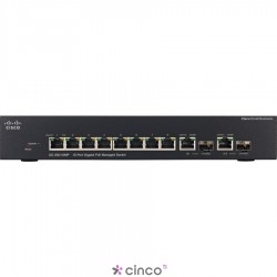 Cisco SG300-10MP 10-Port 10/100/1000 Gigabit PoE Managed Switch