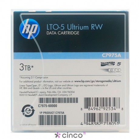 Fita Magnetica HP 3TB p/ Ultrium LTO5