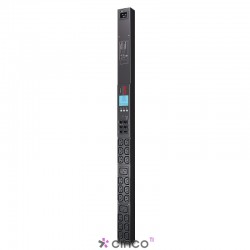 PDU vertical com medição 230v - 16A - 4600VA - Ent IEC-320 C20 e Sai (18) IEC 320 C13 e (2) IEC 320 C19 AP8858