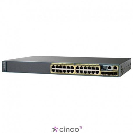 Switch Cisco Catalyst 24 portas 2960X-24TD-L 