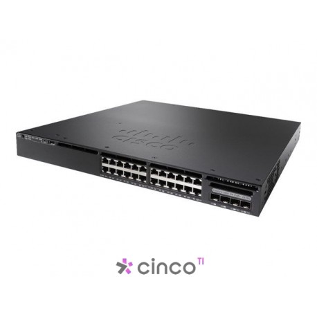 Switch Cisco, empilhável, 24 portas WS-C3650-24TD-L