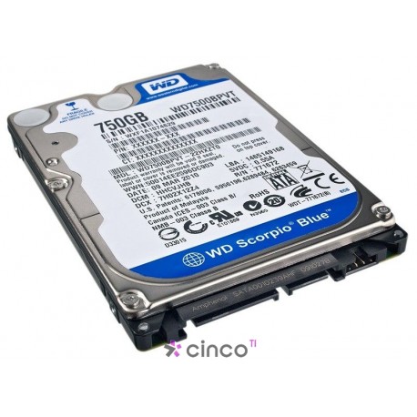 Disco Rígido Western Digital 750GB SATA WD7500BPVT