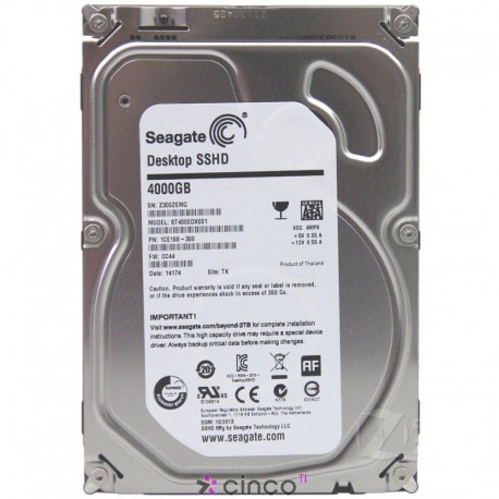 Disco Rígido Seagate 4TB MLC/8GB, ST4000DX001