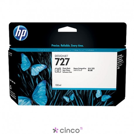 Cartucho de Tinta HP UK Preto 727 130ml, B3P23A