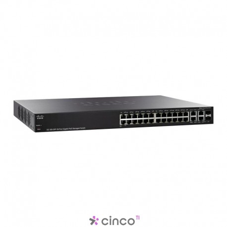 Switch Cisco, 28 portas, SRW2024P-K9-BR 
