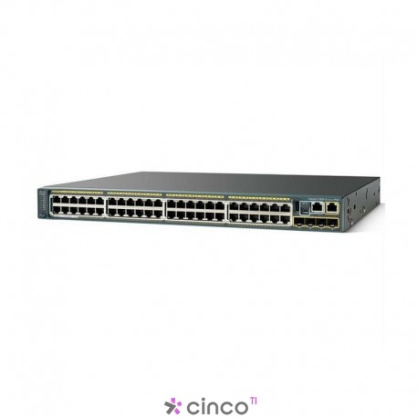 Switch Cisco, 48 portas, WS-C2960X-48LPS-L