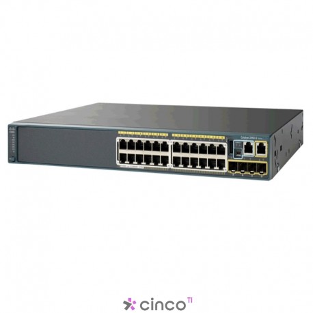 Switch Cisco Plus Series, 24 portas 10/100, WS-C2960+24LC-L