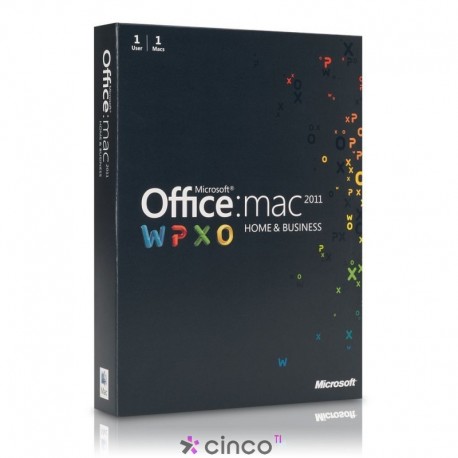 Licença perpétua Open Microsoft Office Mac Standard 2011 3YF-00096