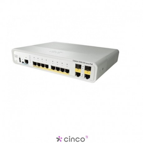 Switch Cisco, 12 portas 10/100, gerenciável, WS-C3560C-12PC-S 