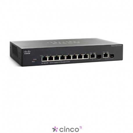 Switch Cisco gerenciável, empilhável, SRW2008P-K9-NA