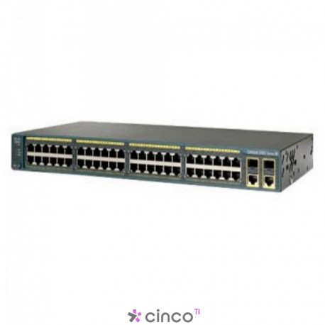 Switch Cisco Catalyst 48 portas 10/100, WS-C2960-48PST-S