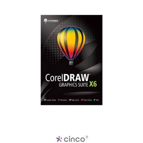 CorelDRAW Graphics Suite X6 EN (Hard Back Book), inglês, CDGSX6ENHBB