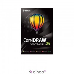 CorelDRAW Graphics Suite X6 Upgrade (Hard Back Book), Poruguês e espanhol, CDGSX6ESBPHBBUGAM
