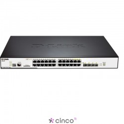 24-port 10/100/1000Mbps, L2 Stackable Managed Gigabit Switch, 4-port Combo 1000BaseT/SFP with Standard Image