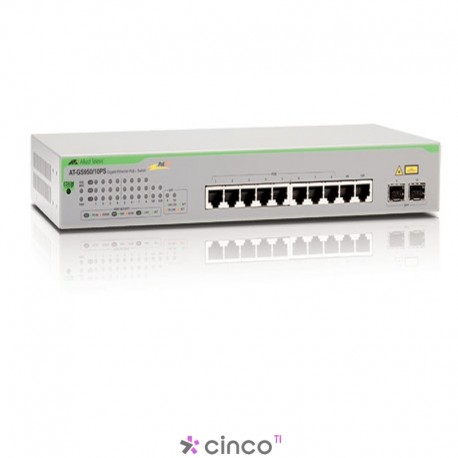Switch Allied Telesis 10 portas 10/100/1000