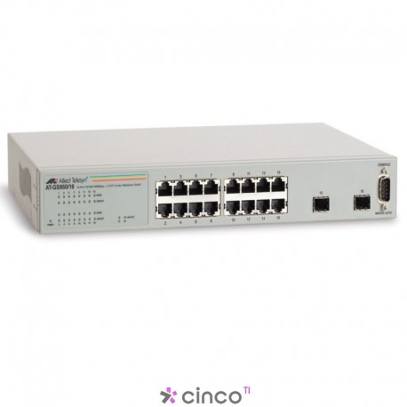 Switch Allied Telesis, 16 portas 10/100/1000, 990-003645-10 