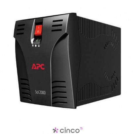 Estabilizador APC, 2000W, Bivolt/115V, 6 tomadas, SOL2000BI 